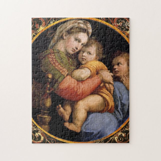 Raphael's Madonna della sedia Christmas Puzzle (Vertikal)