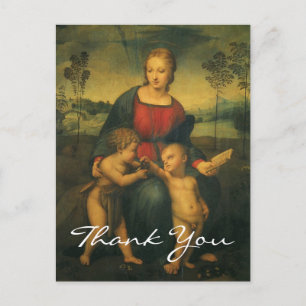 Raphaels Madonna des Distelfinken Postkarte
