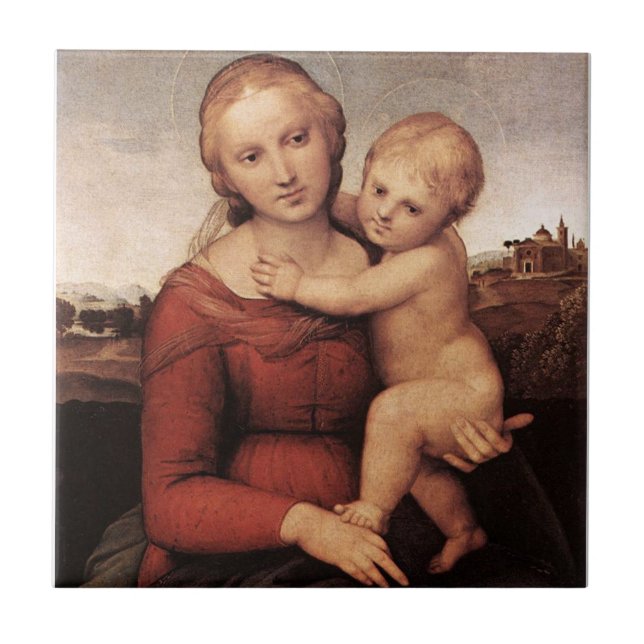 Raphaels schöne Madonna Fliese (Vorderseite)