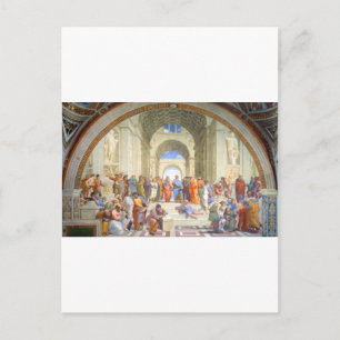 Raphael's School of Athens (Plato und Aristoteles) Postkarte