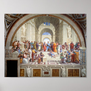 Raphaels Schule von Athen (1511) Poster