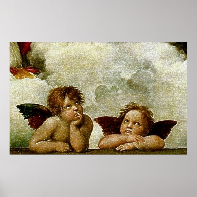 Raphael's "Sistine Madonna" (ca. 1513) (Detail) Poster (Vorne)
