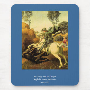 Raphael's "St. George and the Dragon" (ca. 1505) Mousepad