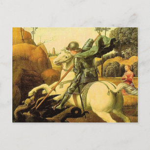 Raphael's "St. George and the Dragon" (ca. 1505) Postkarte
