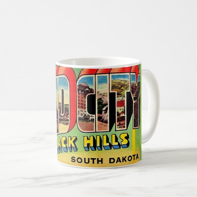 Rapid City SD Grüße Postkarten Tasse (VorderseiteRechts)