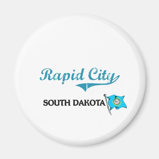 Rapid City South Dakota City Classic Magnet