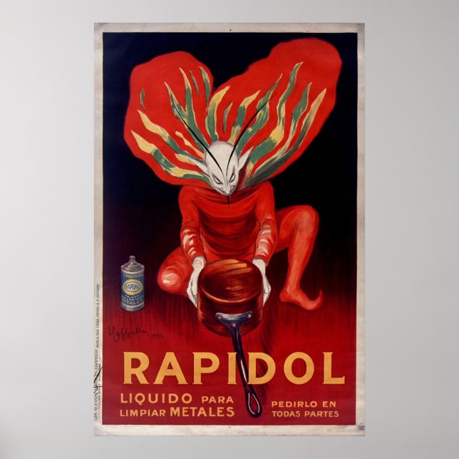 Rapidol, spanisch-metallische Werbung in Polen Poster (Vorne)