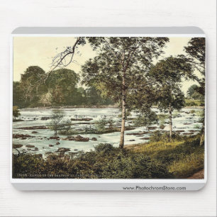 Rapids auf dem Shannon. Co. Limerick, Irland Mousepad