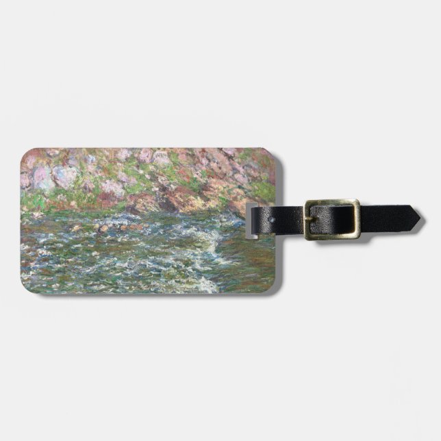 Rapids on Petite Creuse - Monet Gepäckanhänger (Vorderseite horizontal)