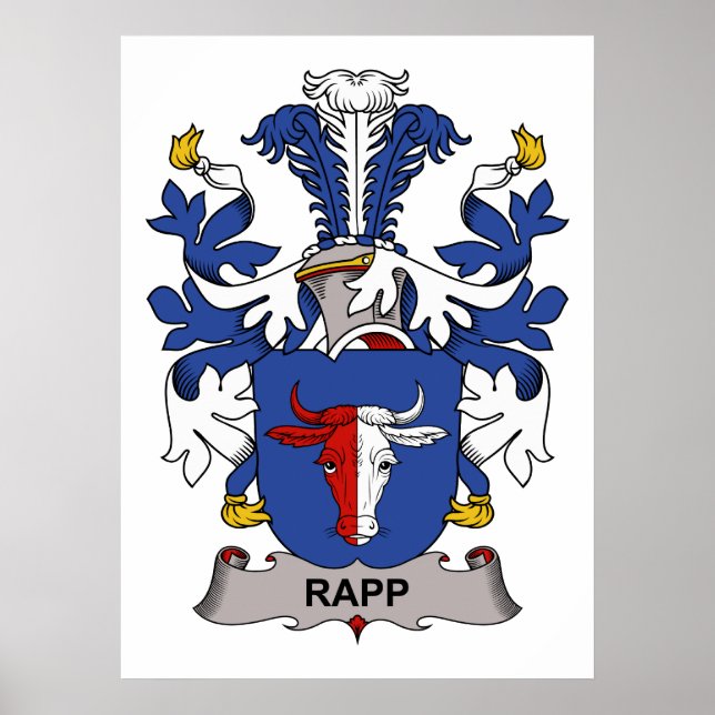 Rapp-Familienwappen Poster (Vorne)