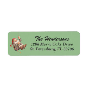 Rappelling Santa Retro Vibe Holiday