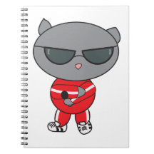 Rapper-Katze im Track-Anzug