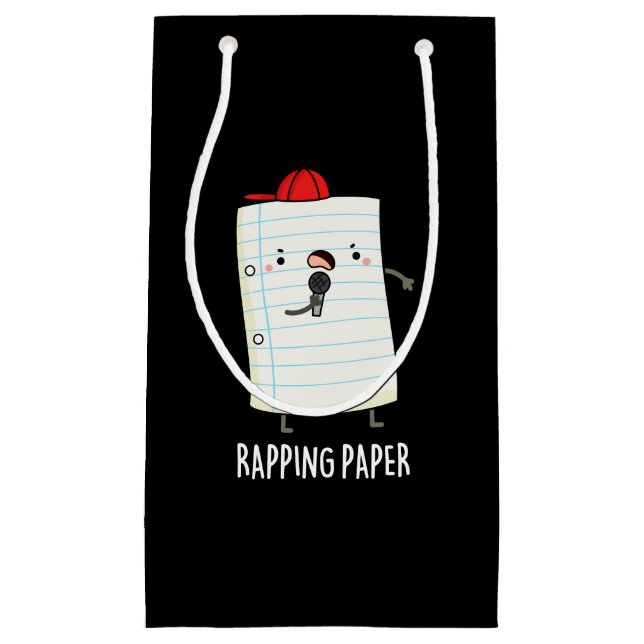 Rapping Papier Funny Wrapping Paper Puff Dark BG Kleine Geschenktüte (Vorderseite)