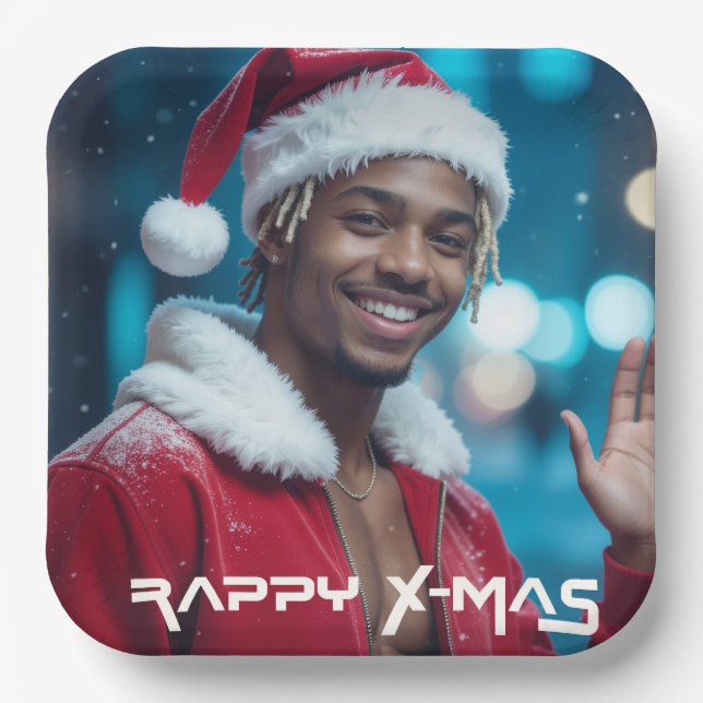 RAPPY WEIHNACHTEN PAPPTELLER (Vorderseite)