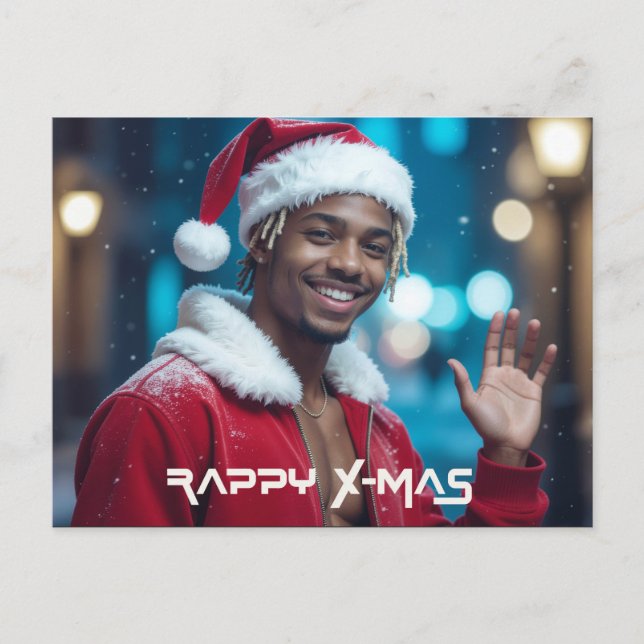 RAPPY X-MAS FEIERTAGSPOSTKARTE (Vorderseite)