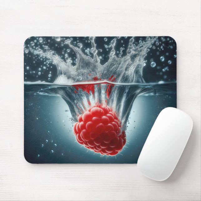 Rapsbeere in Wasser eintauchen Mousepad (Mit Mouse)