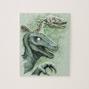 Raptor in Green Puzzle