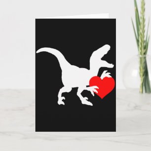 Raptor Liebe Valentinstag Geschenk Dino Raptor Her Karte