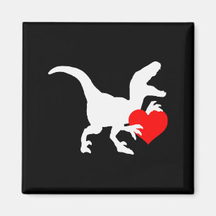 Raptor-Liebe Valentinstag Geschenk Dino Raptor Her Magnet