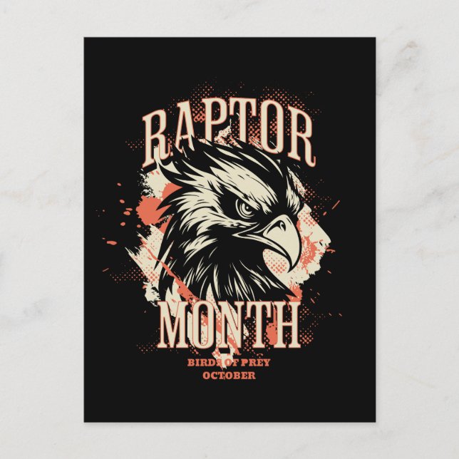 Raptor Month, Hawk Postkarte (Vorderseite)