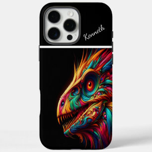 Raptor Rainbow Dragon iPhone 16 Pro Max Hülle