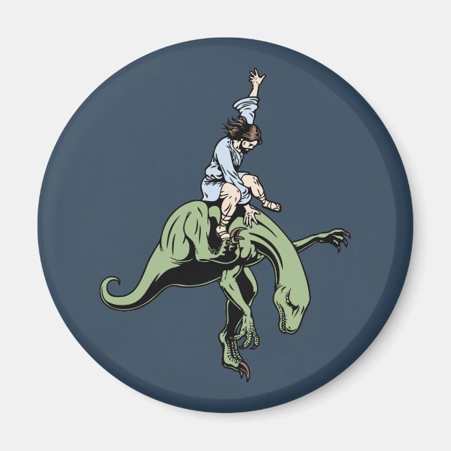 Raptor Rodeo Jesus Magnet (Vorne)