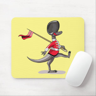 Raptor verkleidete sich als britische Garde. Mousepad