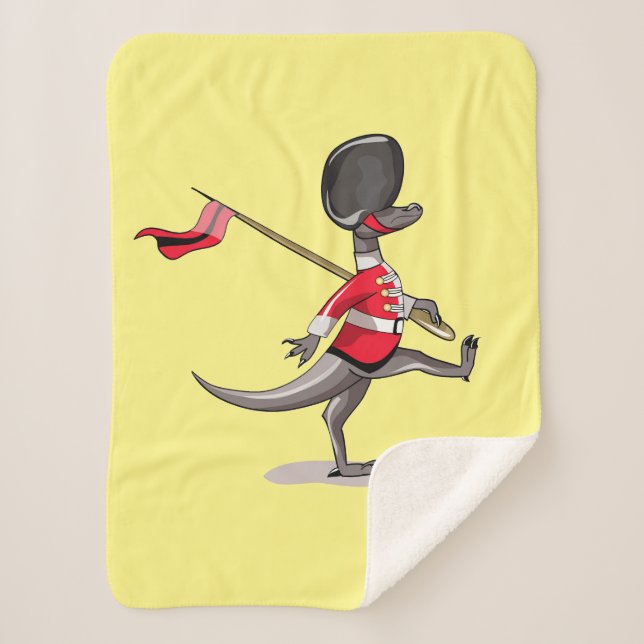 Raptor verkleidete sich als britische Garde. Sherpadecke (Vorderseite)