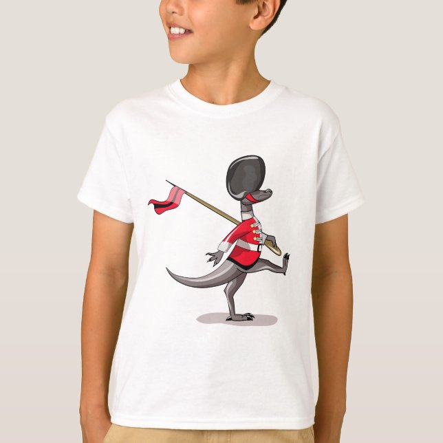 Raptor verkleidete sich als britische Garde. T-Shirt (Vorderseite)