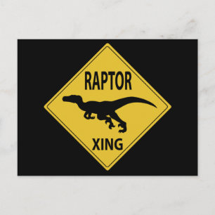 Raptor Xing Postkarte