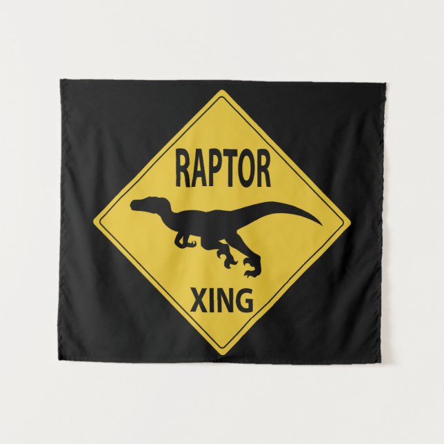 Raptor XING Wandteppich (Vorderseite (Horizontal))