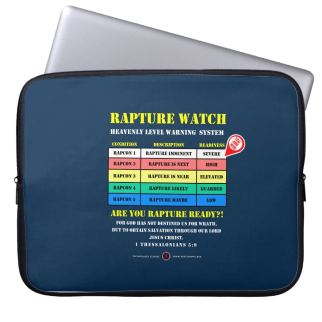 Rapture Alert Levels Laptopschutzhülle (Vorderseite)