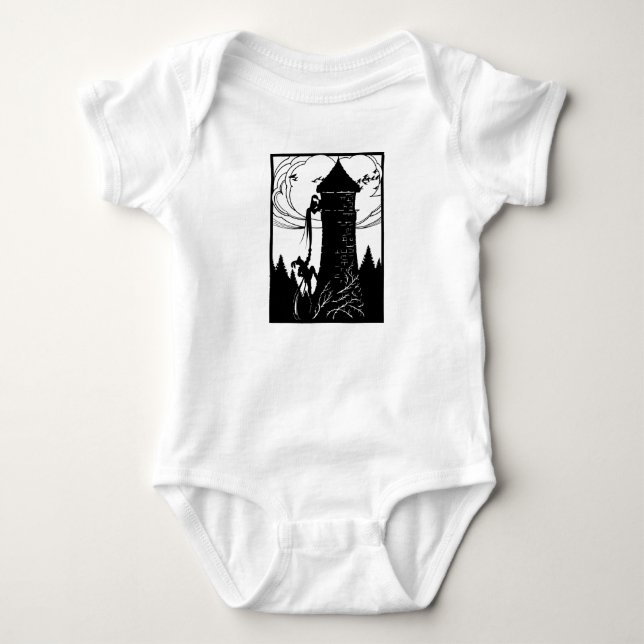 Rapunzel Baby Bodysuit Strampler (Vorderseite)