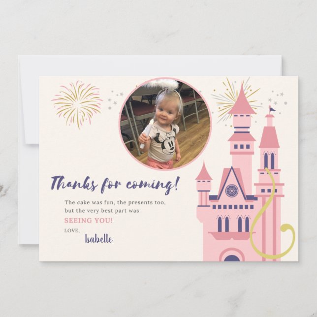 Rapunzel Foto Vielen Dank Karte (Vorderseite)