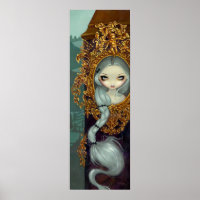 Rapunzel in Rokoko gotische Märchen Kunstdruckerei