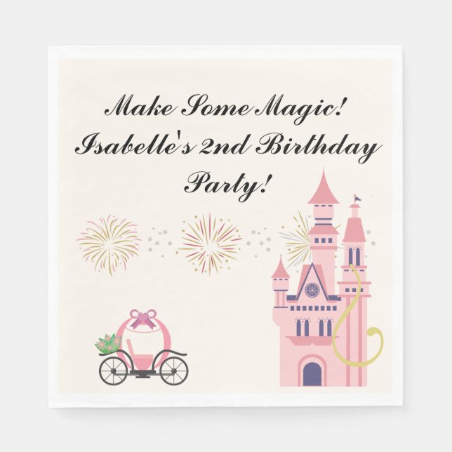 Rapunzel Party Personalisiert Napkins Serviette (Vorderseite)
