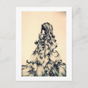 Rapunzel Postkarte
