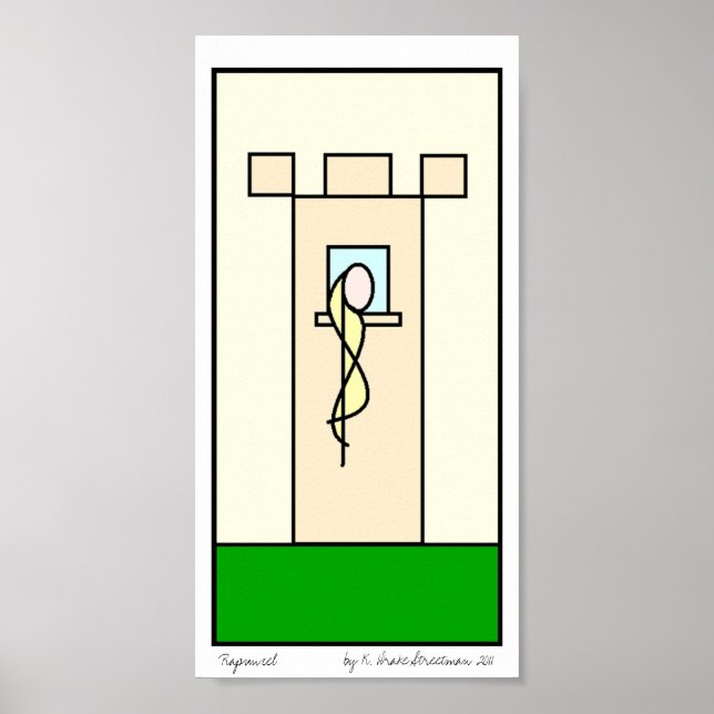 Rapunzel Print Poster (Vorne)