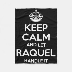 Raquel Behielt Calm Personalisiert Name Funny Birt Fleecedecke