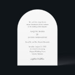 Raquel Classic Elegant Wedding Einladung<br><div class="desc">Elegante Hochzeitseinladung mit einem einfachen und klassischen Design mit traditioneller Serife und eleganten Script-Schriftart.</div>