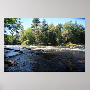 Raquette Fluss im Adirondack. Druck 08 258 Poster
