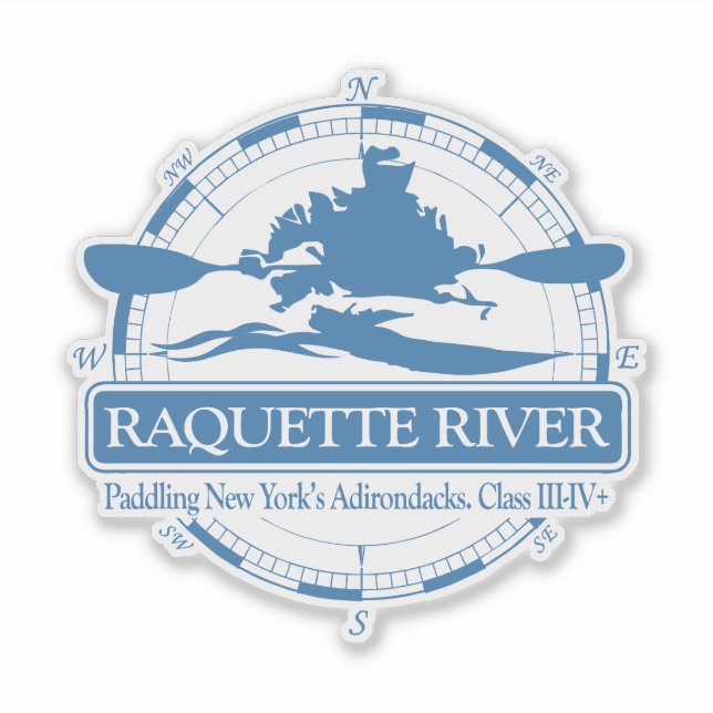 Raquette River (KC2) Aufkleber (Vorderseite)