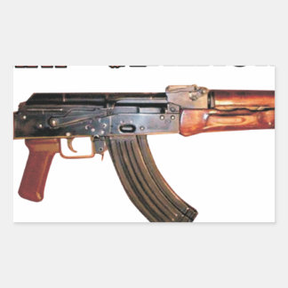 RARE AK-47 RUSSISCHE ARMY KALASHNIKOV GUN MILITÄR RECHTECKIGER AUFKLEBER