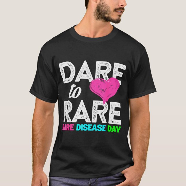 Rare Disease Awareness Shirt - Dare To Rare Diseas (Vorderseite)