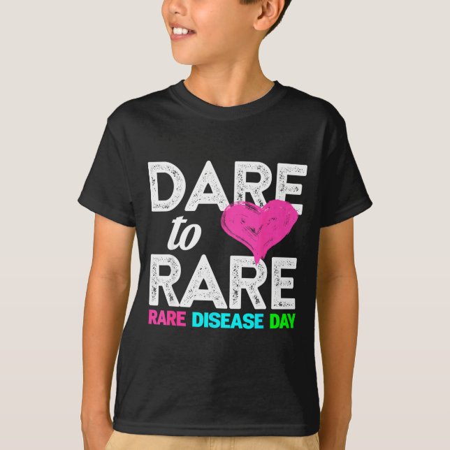 Rare Disease Awareness Shirt - Dare To Rare Diseas (Vorderseite)