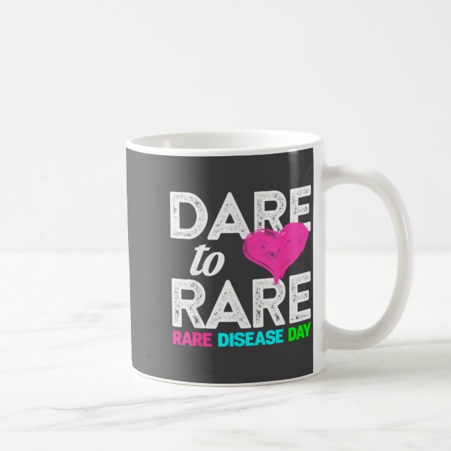 Rare Disease Awareness Shirt - Dare To Rare Diseas Kaffeetasse (Rechts)