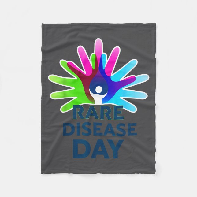 Rare Disease Awareness Shirt - Rare Disease Day 20 Fleecedecke (Vorderseite)