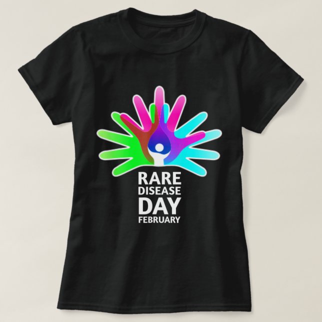 Rare Diseases Day 2022 - Rare Disease Awareness T- T-Shirt (Design vorne)