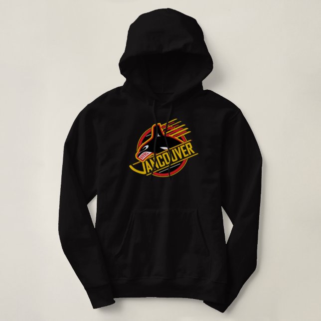 RARE Vancouver Hockey Retro Canucks Classic T Sh Hoodie (Design vorne)