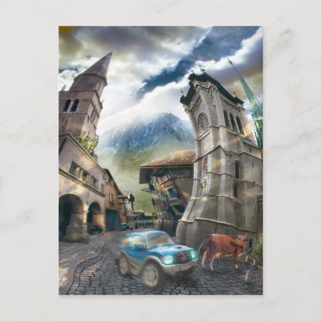 Raro Pueblo (Fragment) - Postkarte (Vorderseite)